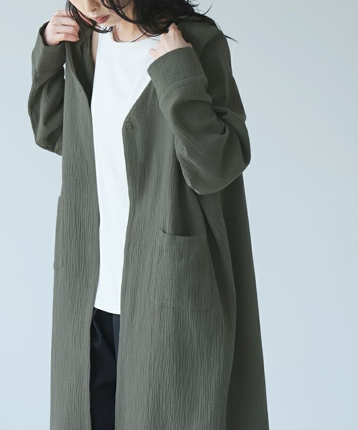 新品未使用 タグ付き！IENA ロングカーディガン カーキ アウター 他にはない。「 超ロング 」カーディガン カーデ ニットカーディガン