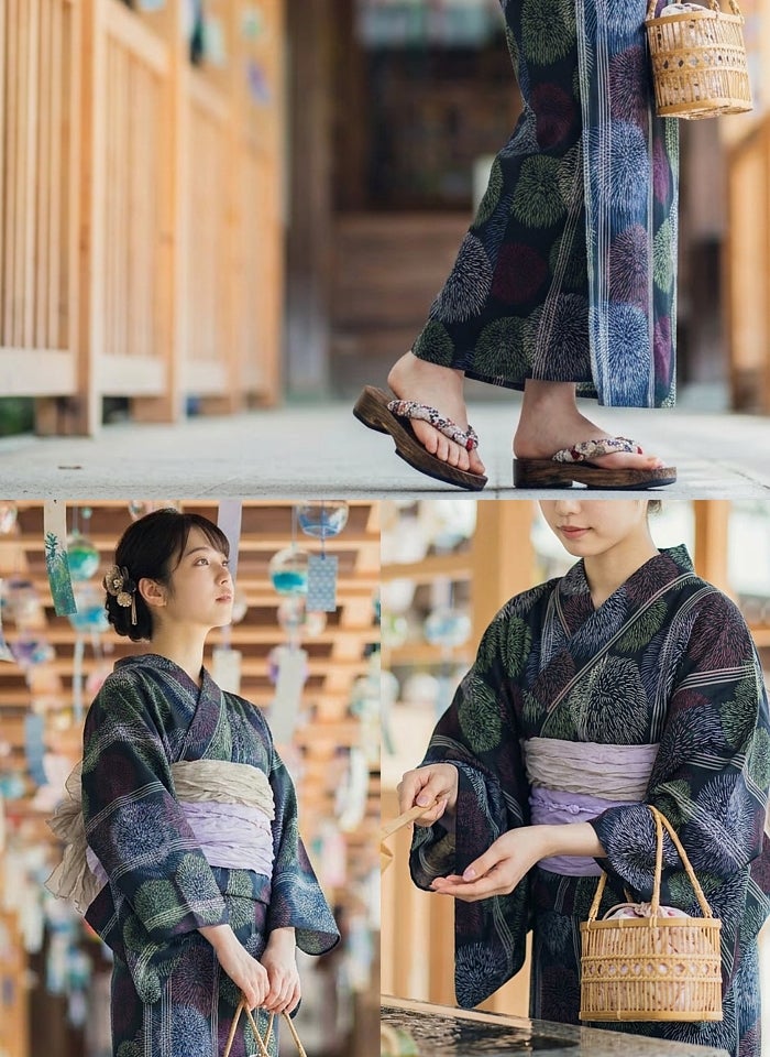 【1人で着れる！】花火柄紺色ワンピース浴衣 赤い帯付き M 1人で着れる！】花火柄紺色ワンピース浴衣 赤い帯付き Mの通販はau PAY