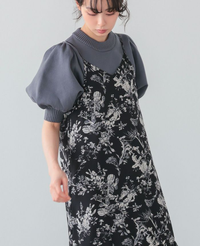 花柄シフォンワンピース | HAPPYEXP.