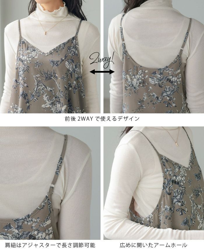 花柄シフォンワンピース | HAPPYEXP.